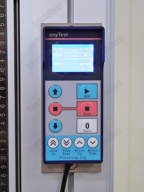 remote control of tensile testing machine