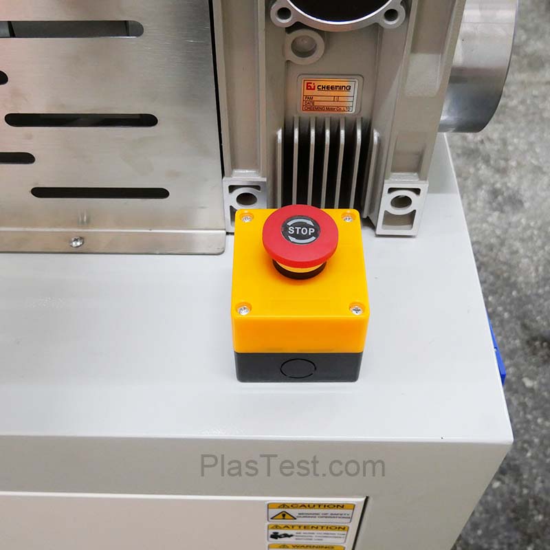 Emergency stop button of FPV tester